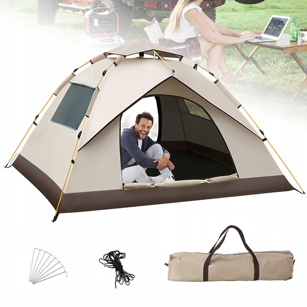 Namiot Turystyczny Automatyczny Uv Odporny Wodoszczelny