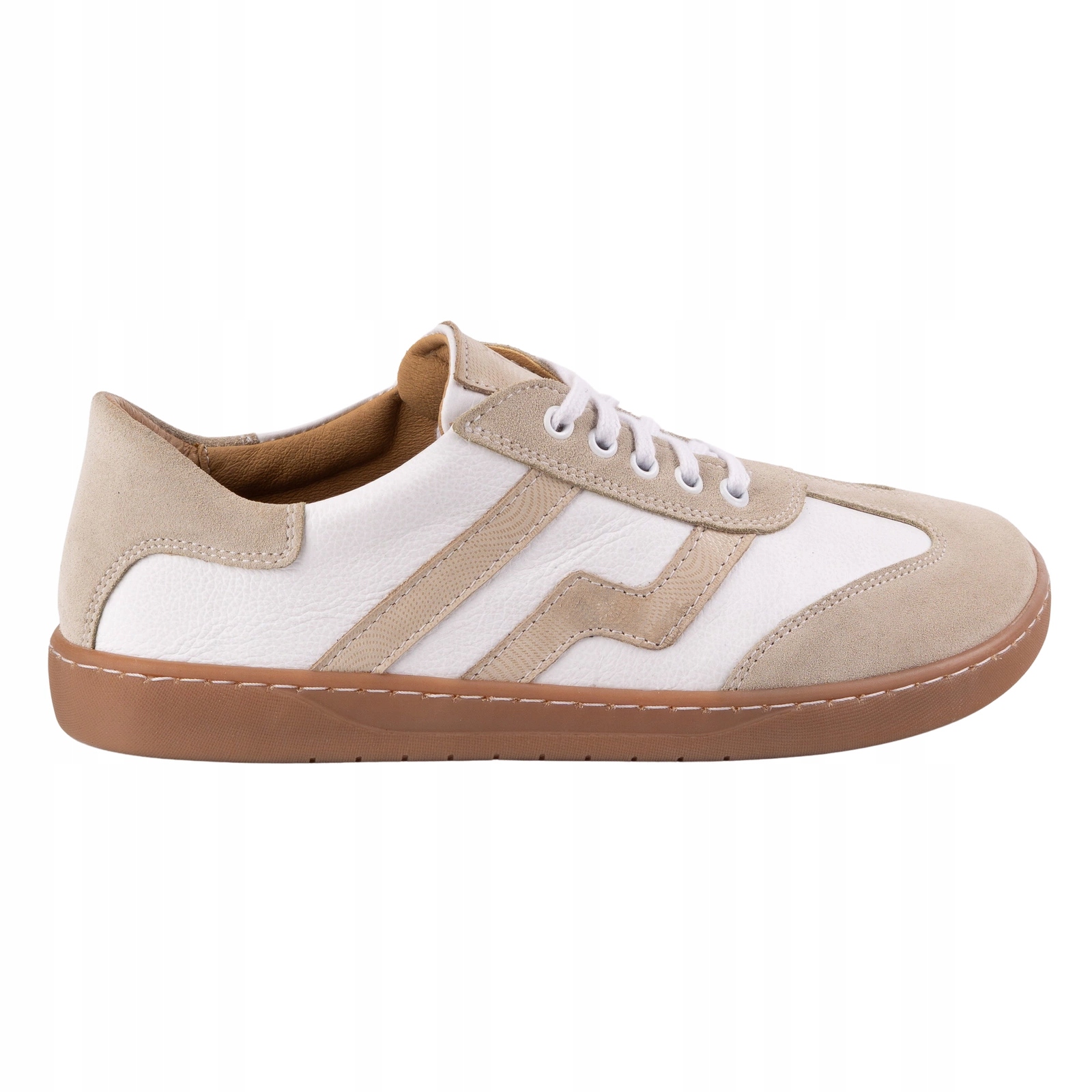 Dámské kožené barefootové boty Olivier Eliza bílé 37