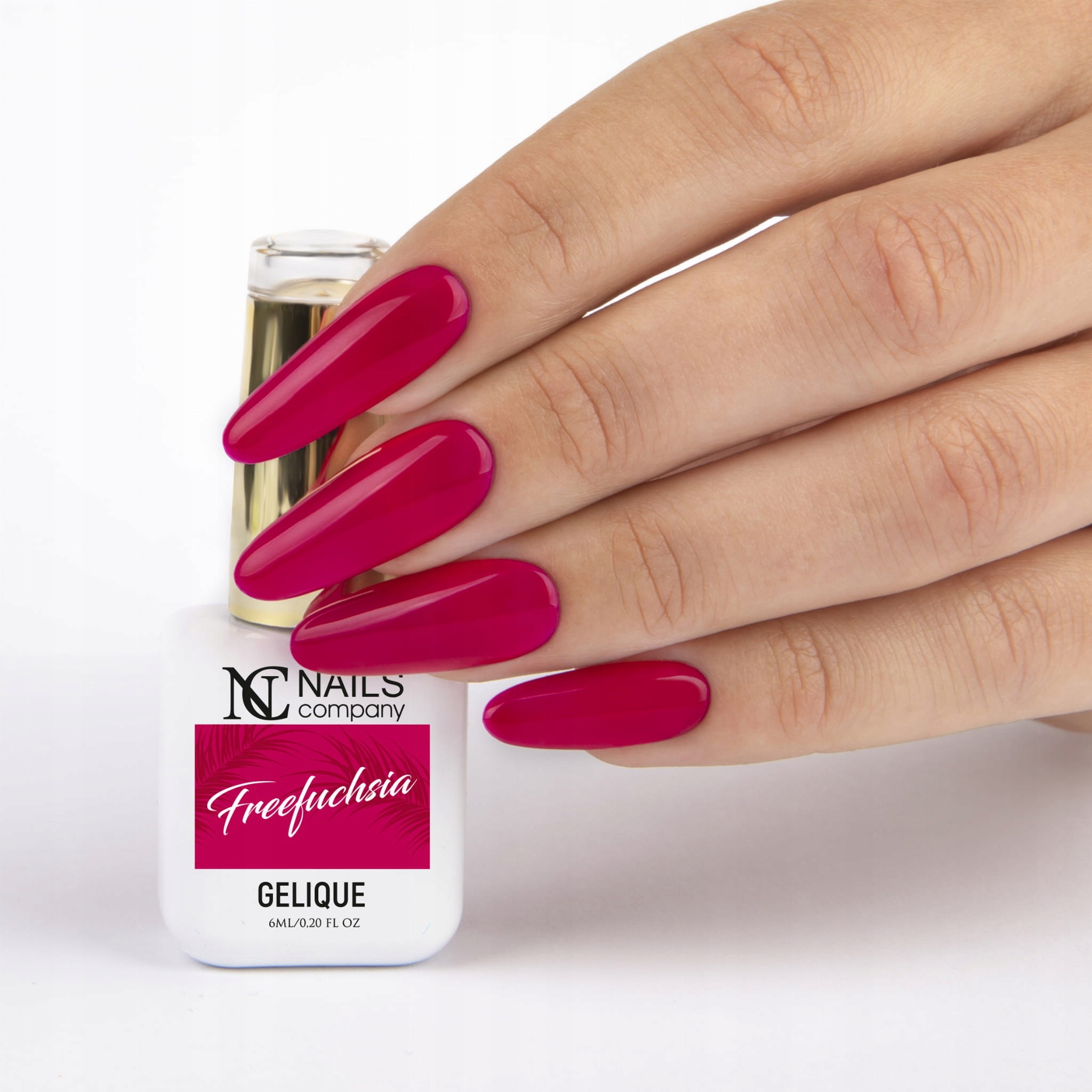 Freefuchsia lakier hybrydowy WOW Nails Company 6ml Marka Nails Company
