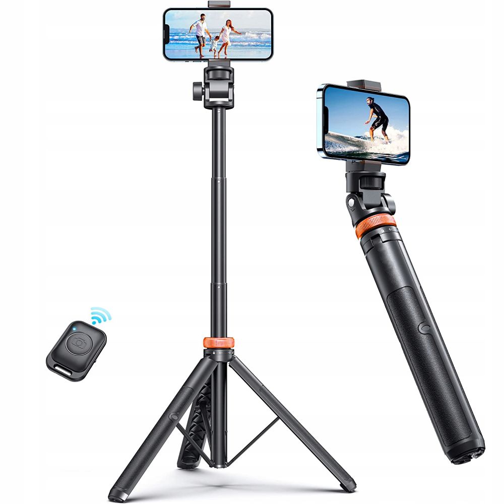 TECH-PROTECT L03S -SELFIE STICK TRIPOD DO ROLEK - STATYW KIJEK - BLUETOOTH Marka bez marki