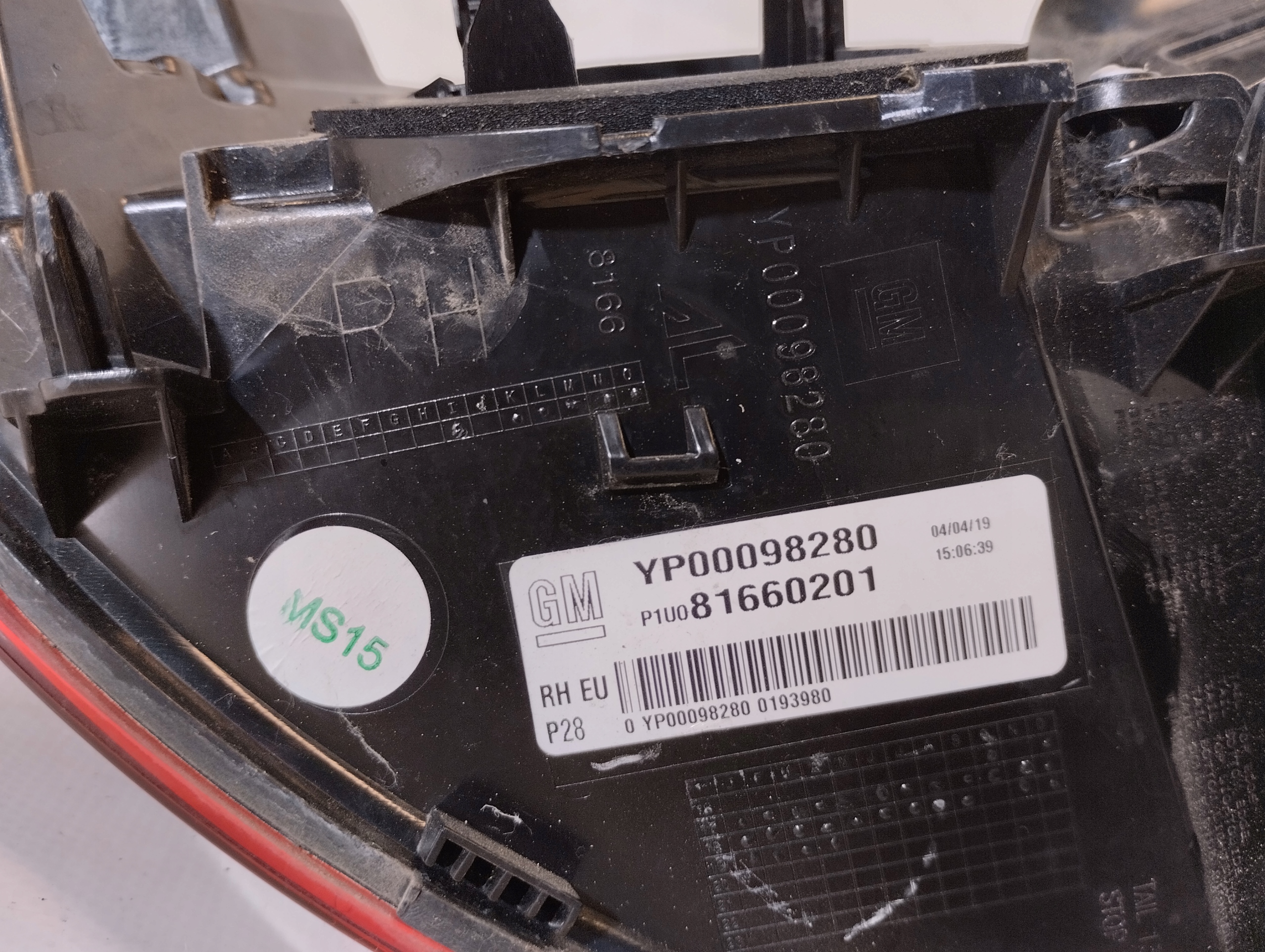 OPEL GRANDLAND X light rear part left