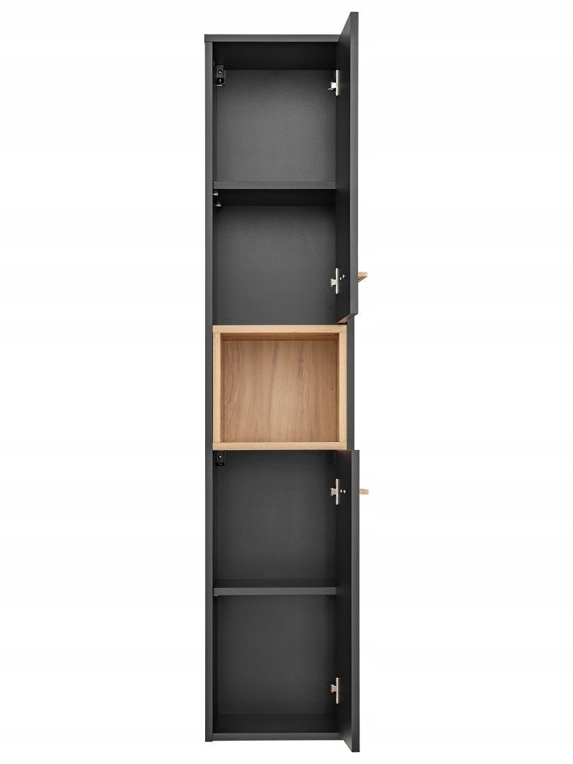 SZAFKA ŁAZIENKOWA SŁUPEK BORNEO COSMOS Kolor frontów szary