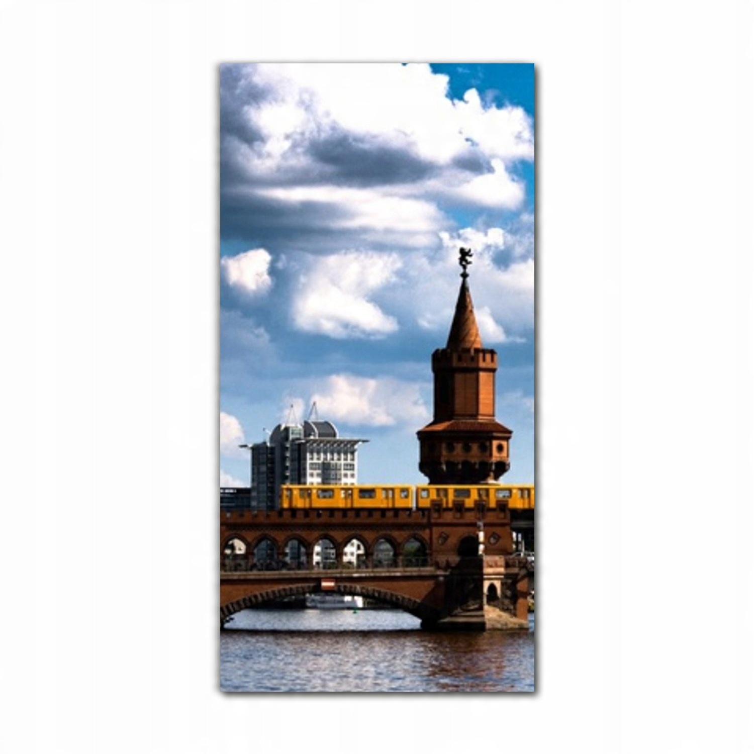 

Obraz szklany na ścianę 60x120 Berlin rzeka metro