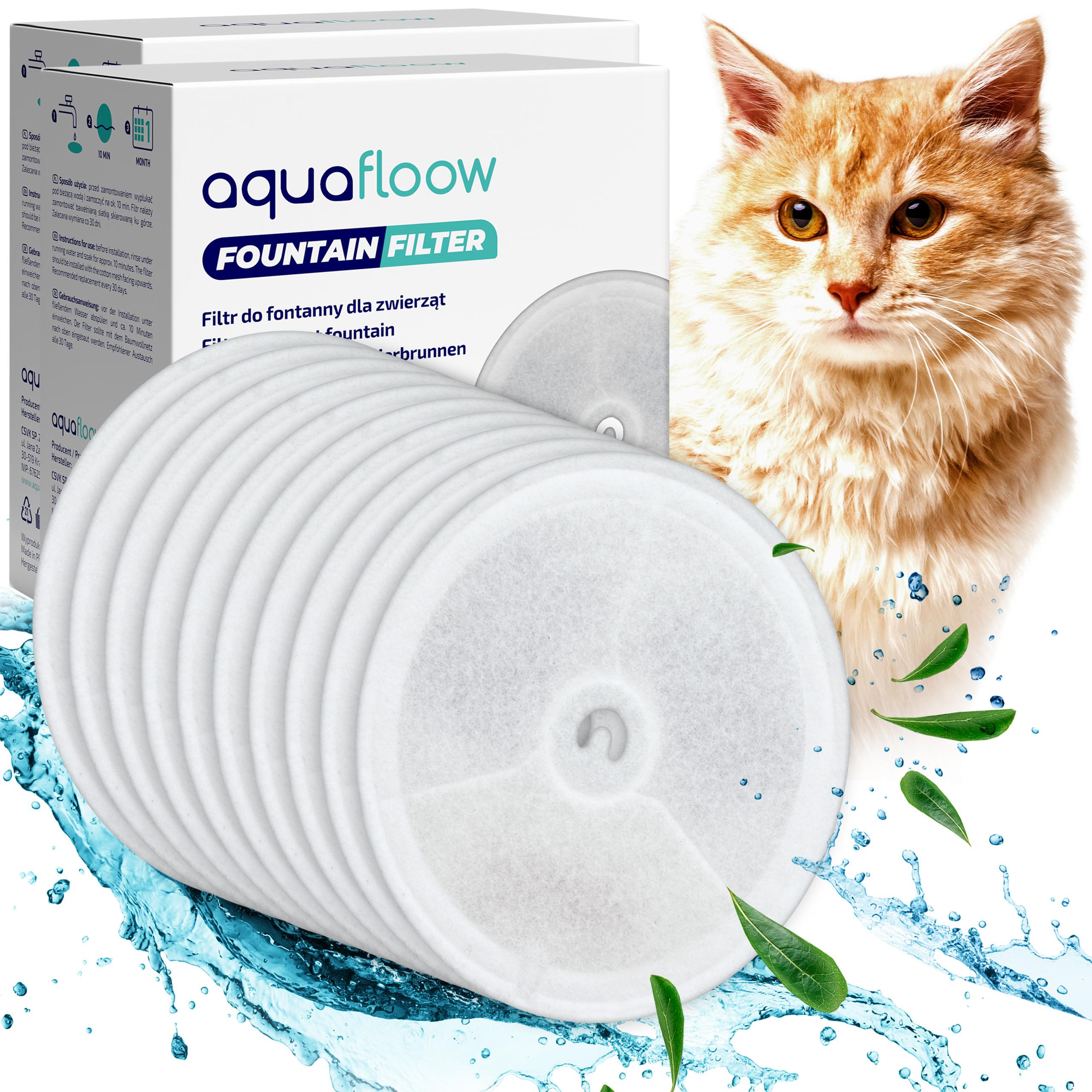 Levně 10x Filtry AquaFloow pro fontánu Petkit Eversweet 2s 3 3 Pro Solo 2 Solo Se