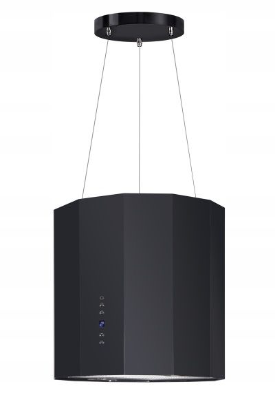 OKAP KUCHENNY WYSPOWY AFRELLI ARTO CZARNY 40 LED