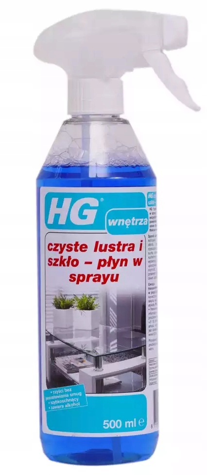 

Hg Czyste Lustra I Szkła Spray 500ML