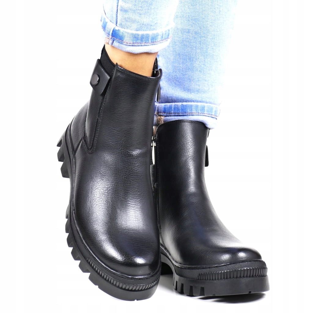 Dámské Zateplené Trapery Workery Černé Potocki