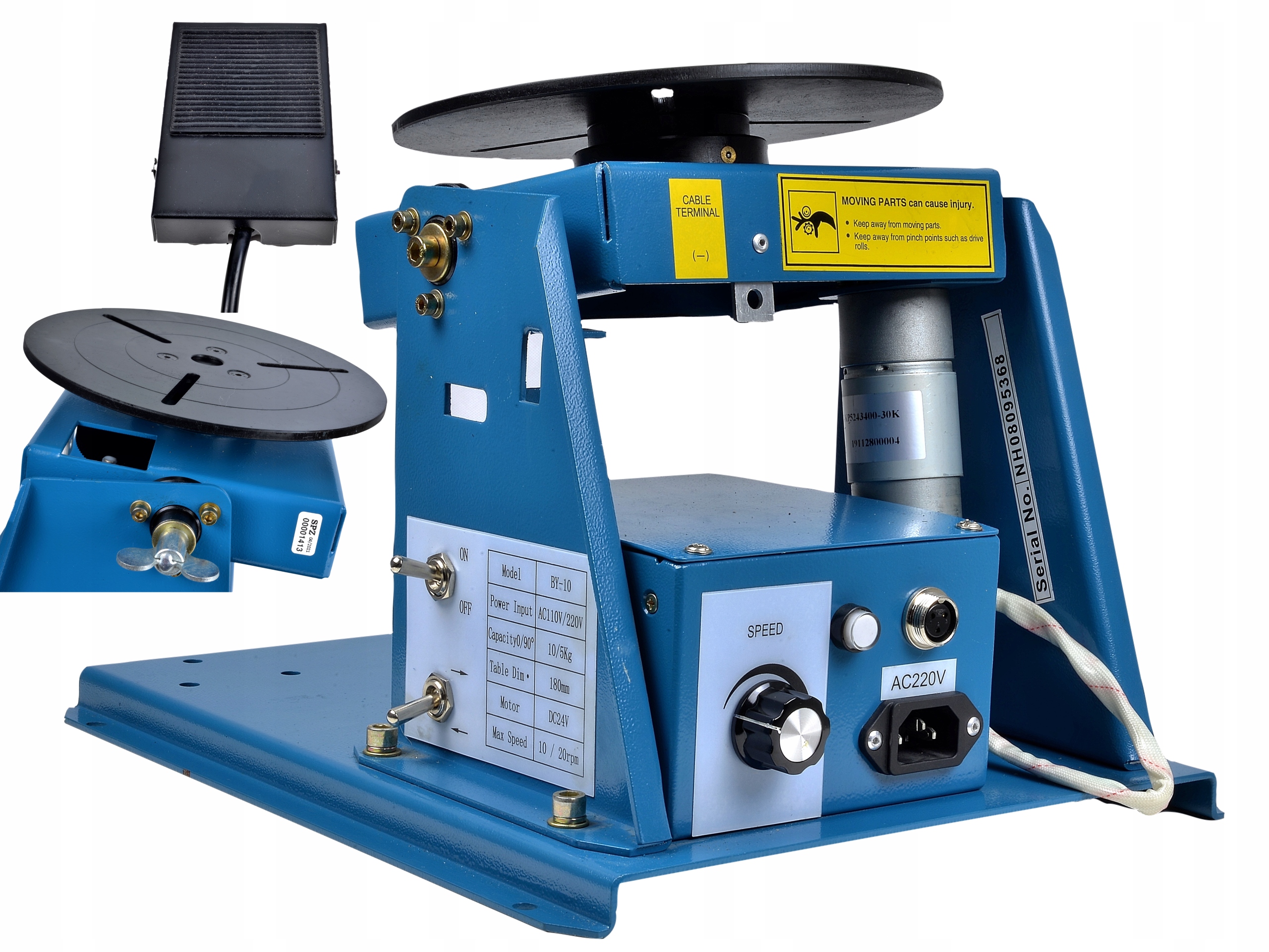 Obrotnik spawalniczy pozycjoner BY 10 MAGNUM 180mm