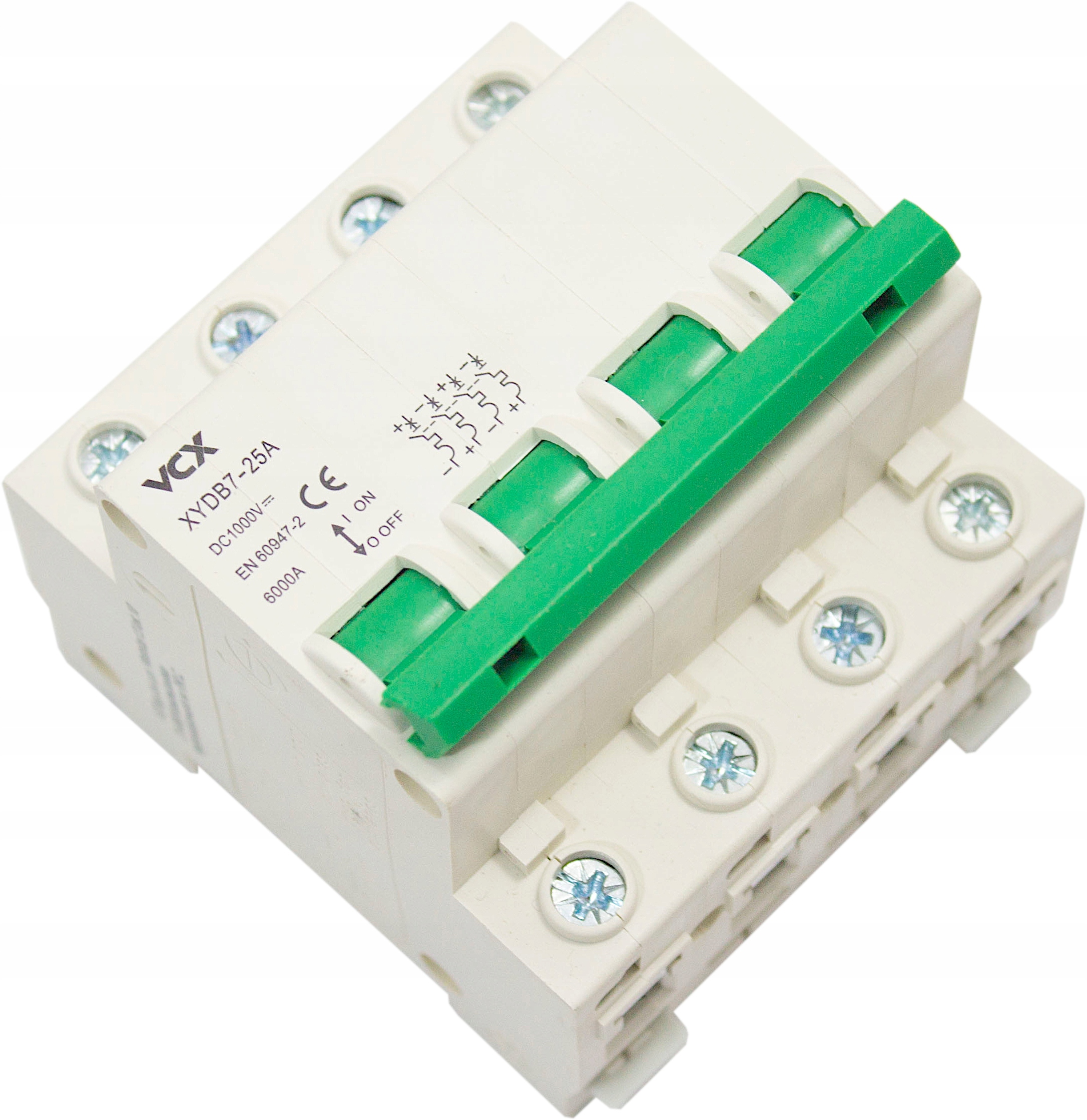 

Wyłącznik Nadprądowy Pv VCX 1000V DC 4P C32A Solar