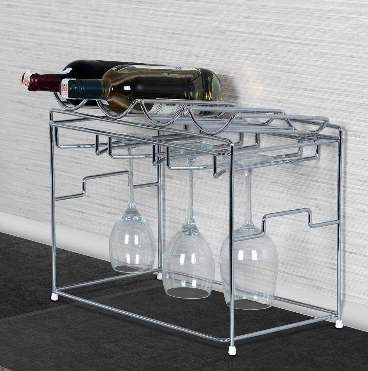 STOJAK NA WINO I KIELISZKI STARAX Marka inna