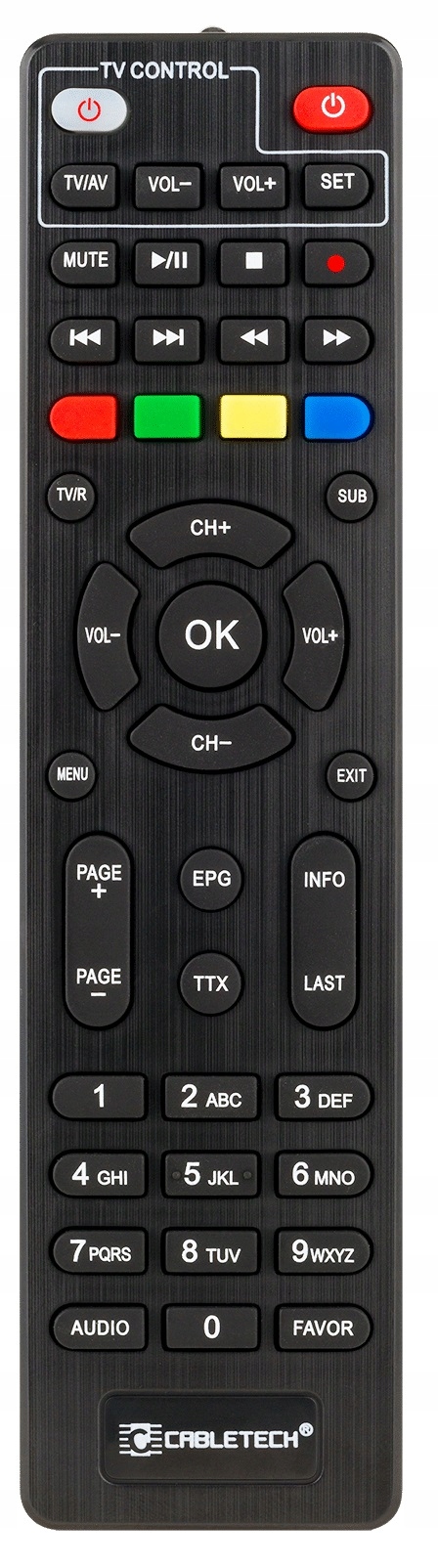 Dekoder DVB-T2 H.265 HEVC Tuner Telewizji Cyfrowej Naziemnej Cabletech Model URZ0336B