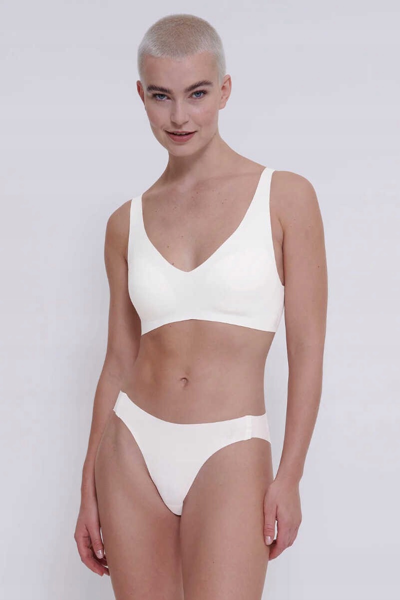 Vyztužená podprsenka bez kostic Zero Feel Bralette Bílá Sloggi L Bílá