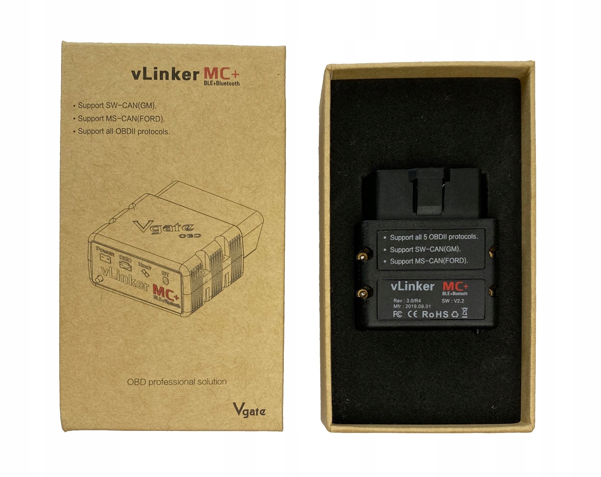 Что vgate vLinker MC + BT4.0 Bimmercode ForScan