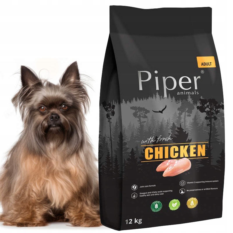 Levně Piper suché krmivo pro psy, kuře 12 kg