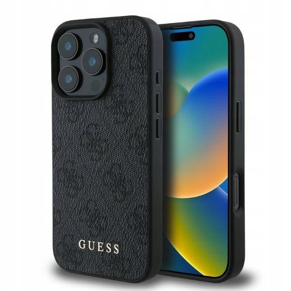 Guess GUHCP16LG4GFGR iPhone 16 Pro 6.3" černý/black hardcase 4G Class