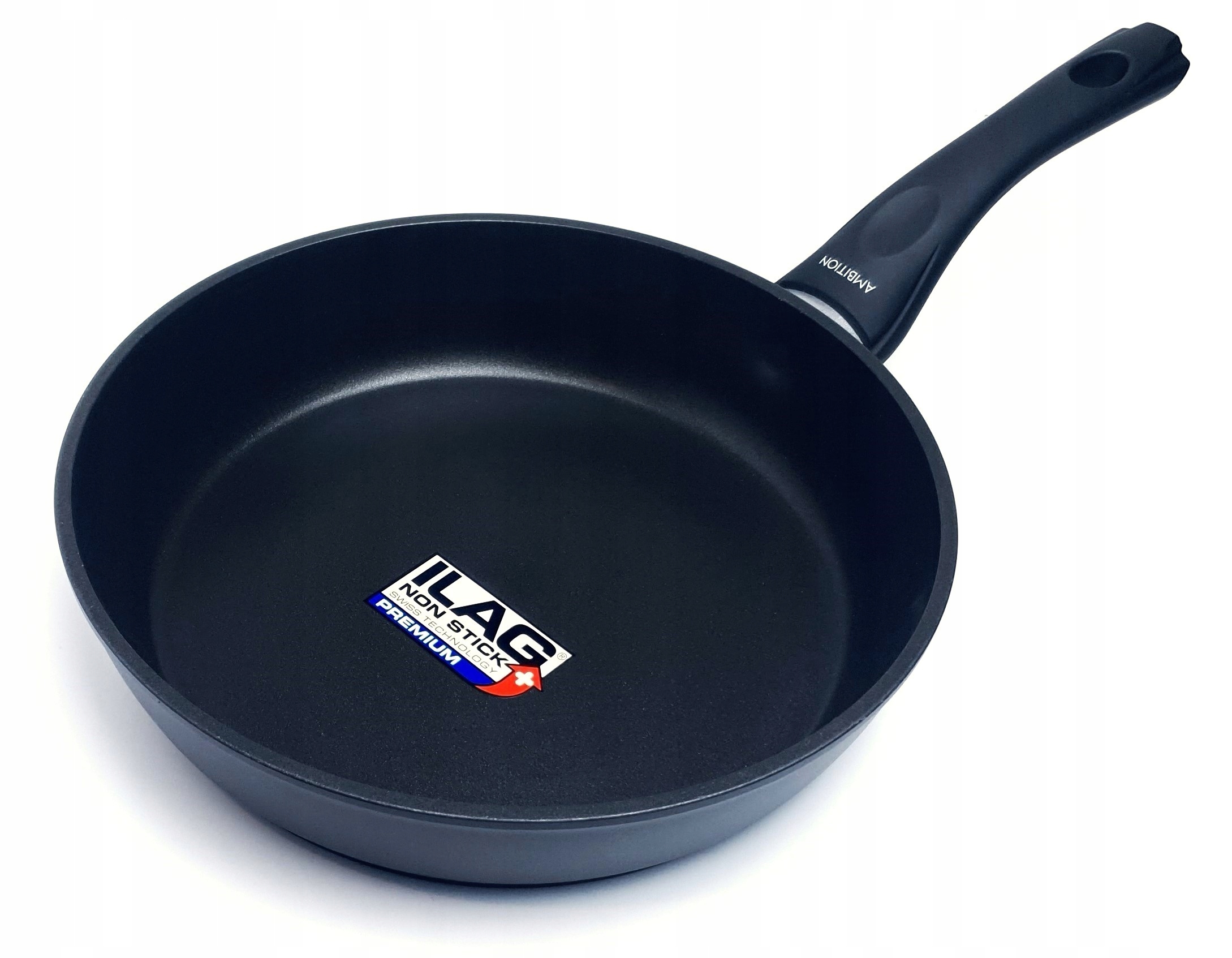 PATELNIA AMBITION MAGNAT 24CM GRUBA + POKRYWKA Średnica 24 cm