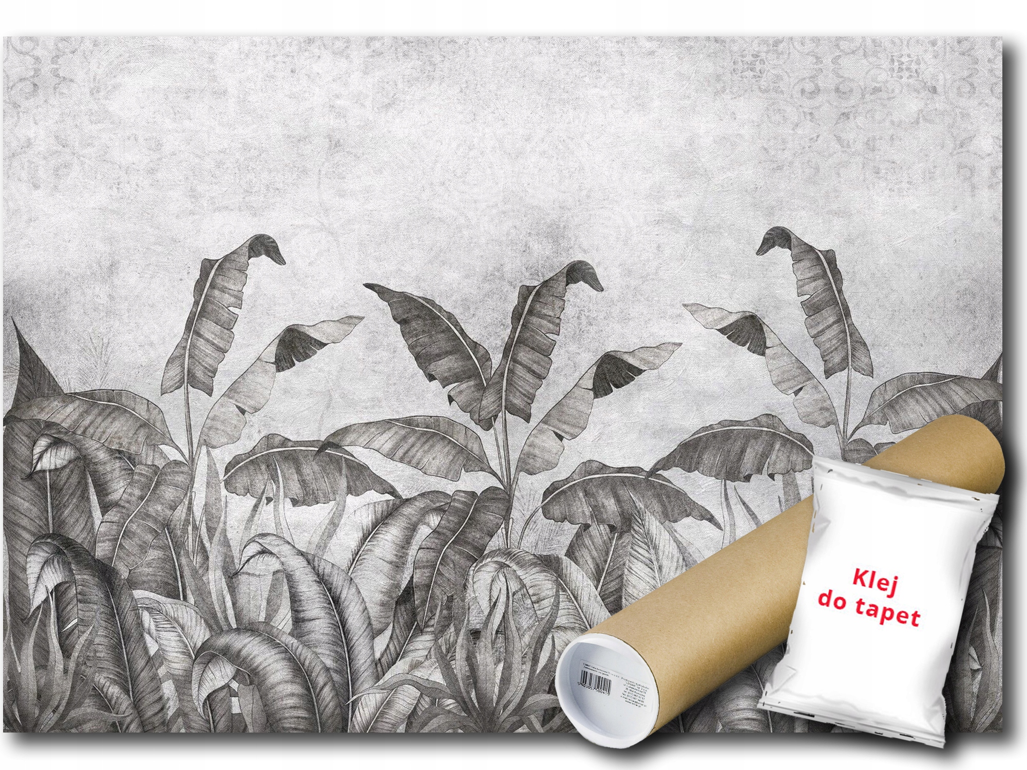 Vinylová Fototapeta Listy Rastliny Betón 208x146