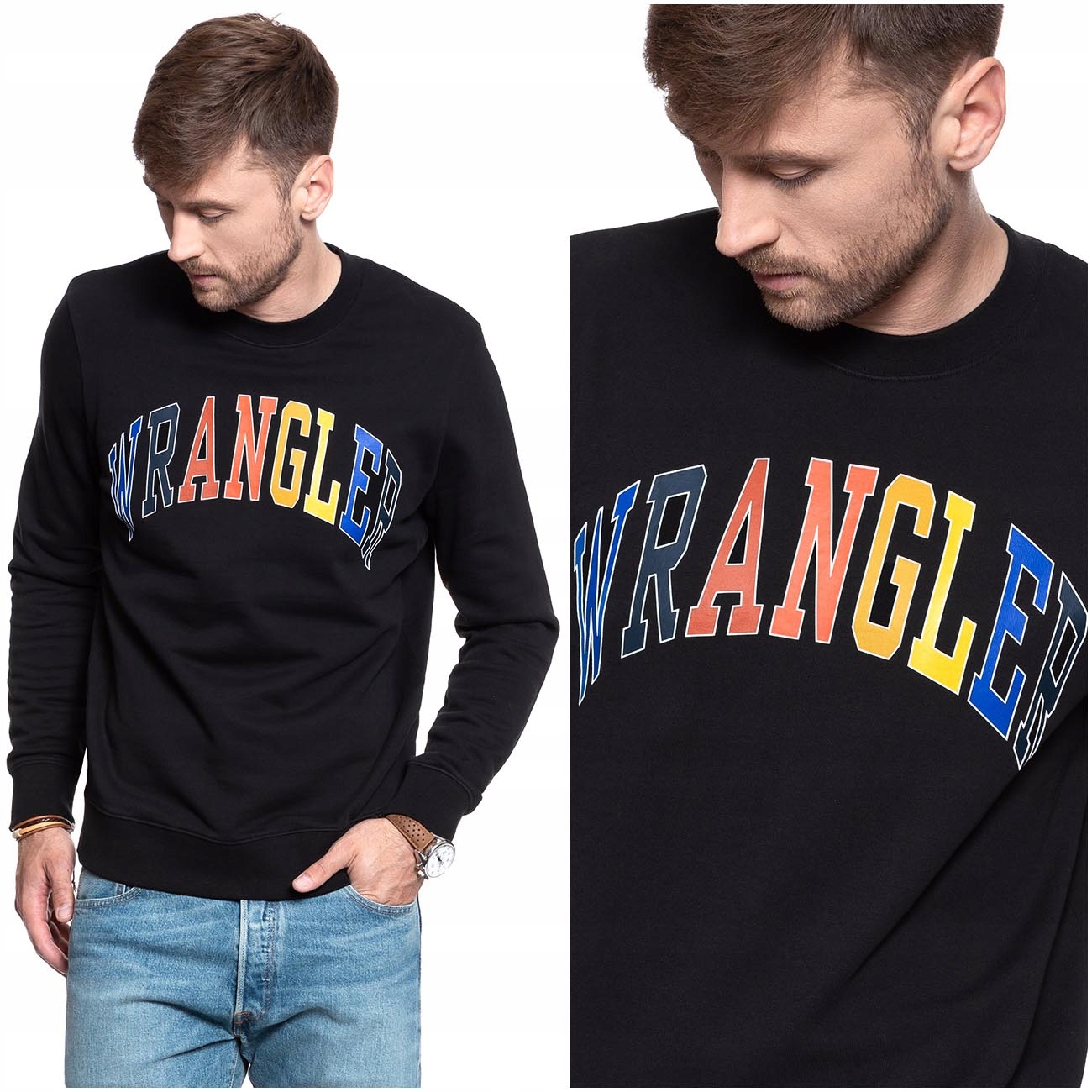 

Wrangler Logo Sweat Męska Bluza Logo Print L