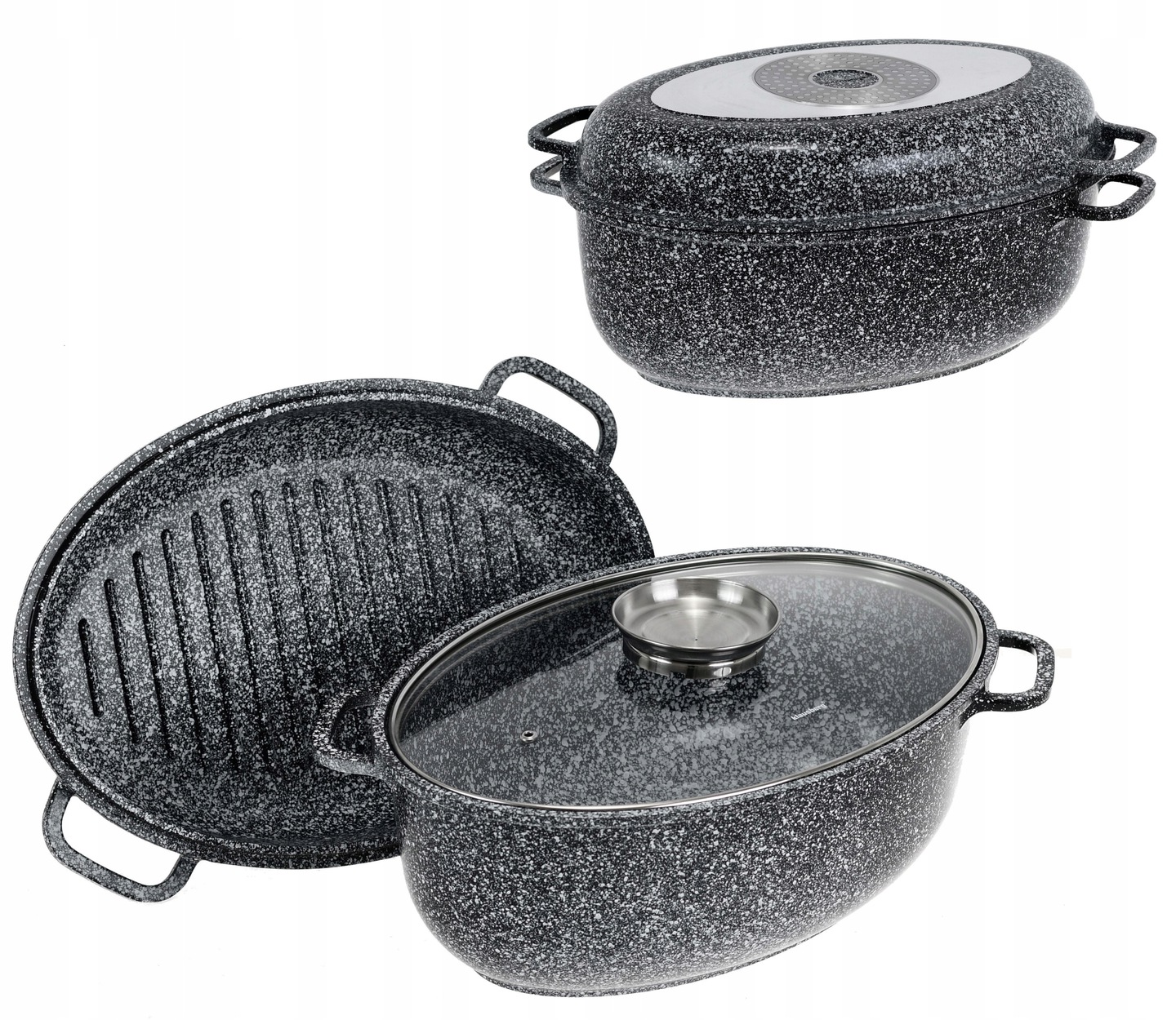 

Brytfanna 8 L Marmurowa Gęsiarka Patelnia Garnek