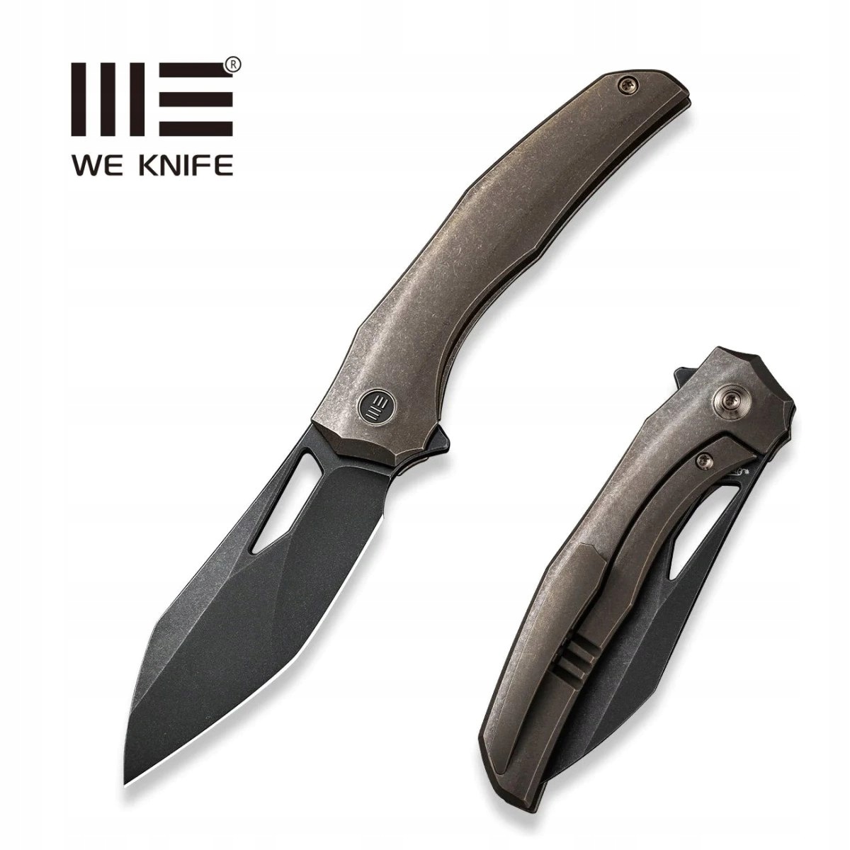 Nůž skládací We Knife Ignio Bronze Titanium, Black Stonewashed Cpm 20CV od