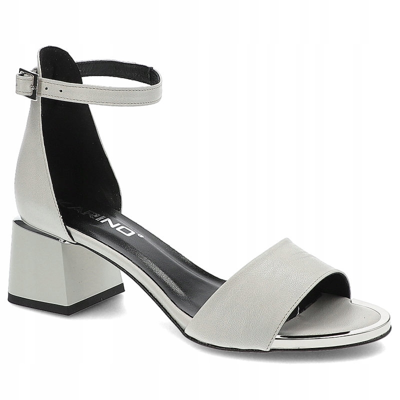 

Szare Sandały Damskie Karino Eleganckie Obuwie