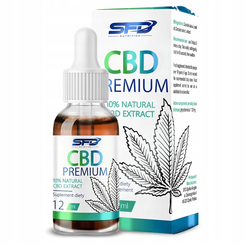 

Sfd Cbd Premium Natural Extract 10%, 12 ml