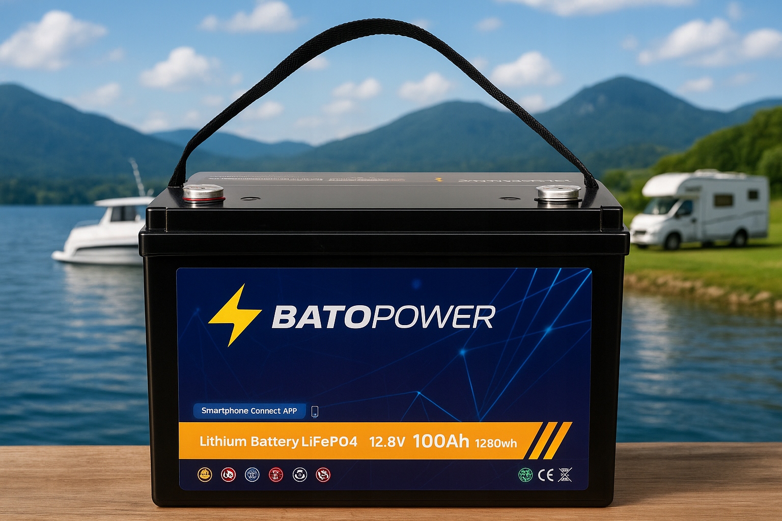 Akumulátor LIFEPO4 100Ah Bms 12V 100Ah Bluetooth Je Lepší Než Agm