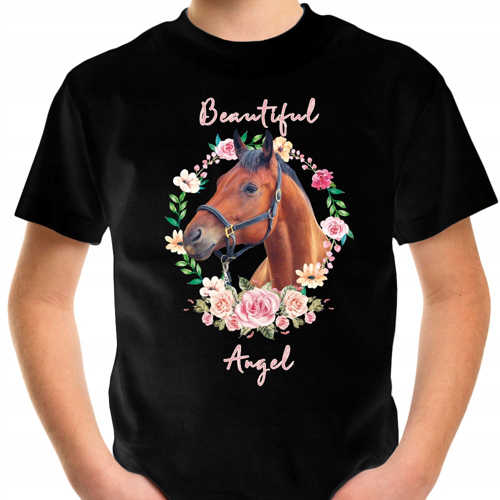 T-SHIRT KOSZULKA DLA DZIECKA KONIE 140 SUPER JAKOŚĆ