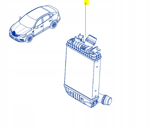 INTERCOOLER CHŁODNICA POWIETRZA ARKANA 1.3 TCE