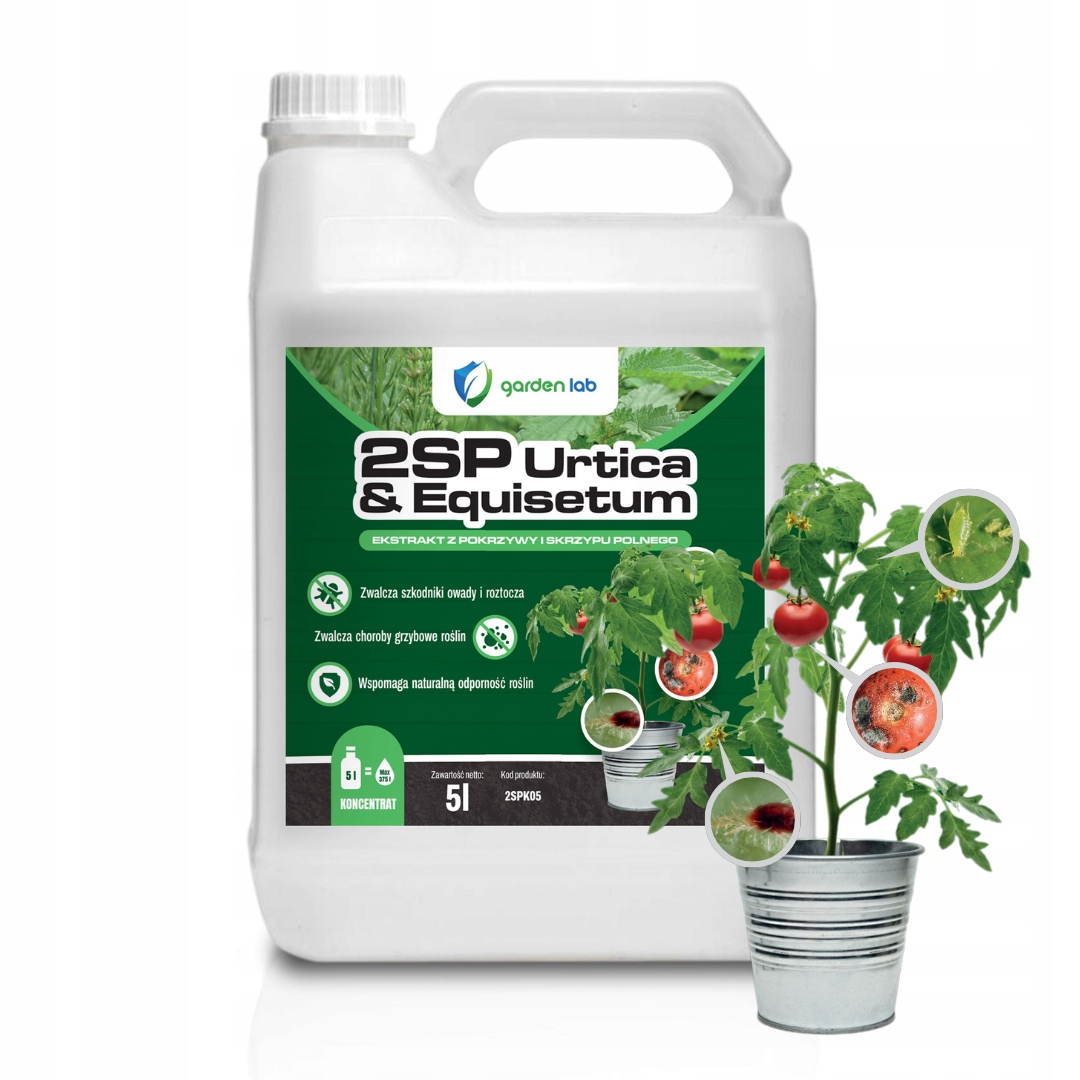 Pokrzywa i skrzyp polny na owady , koncentrat 5 L naturalny