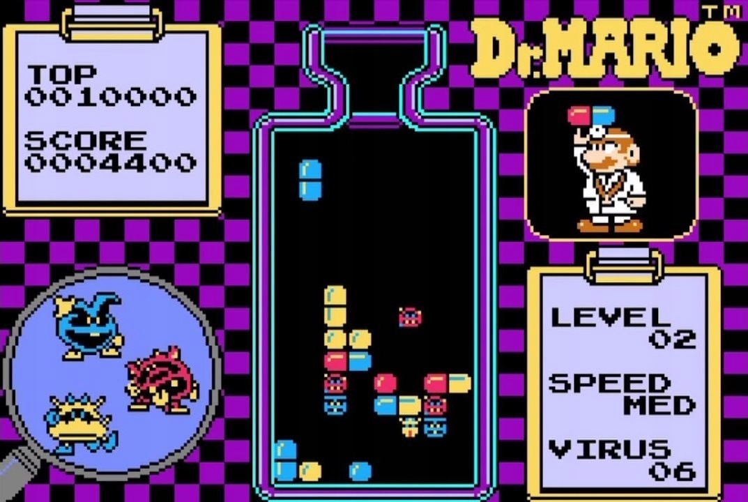 DR. MARIO / GAME BOY ADVANCE Tematyka wyścigi