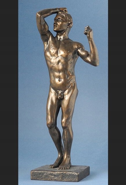 Figurka Parastone August Rodin reprodukcia sochy Epoka Bronzu mužský akt