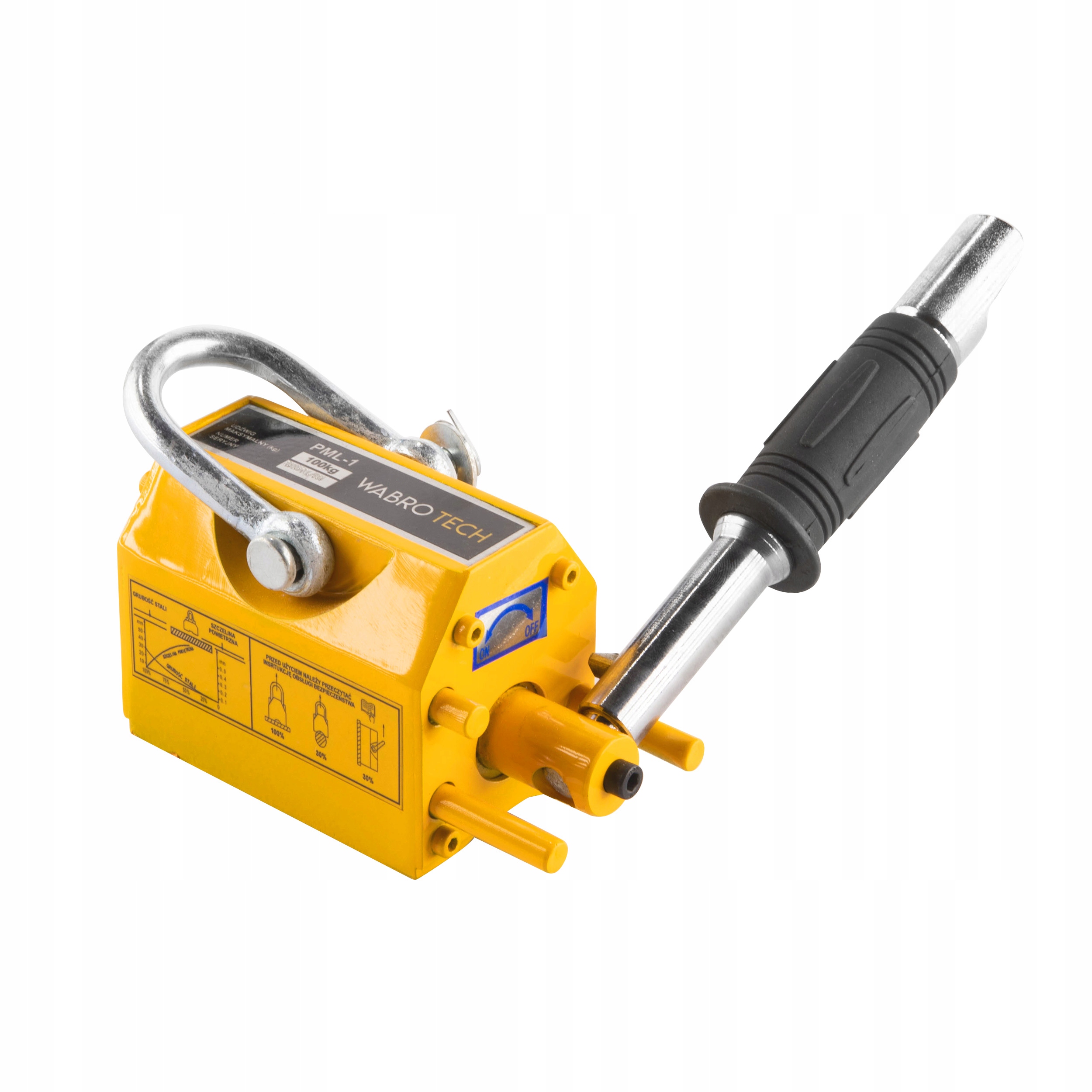 Chwytak magnetyczny WABROTECH PML-1 Podnośnik Uchwyt do Blach 100kg