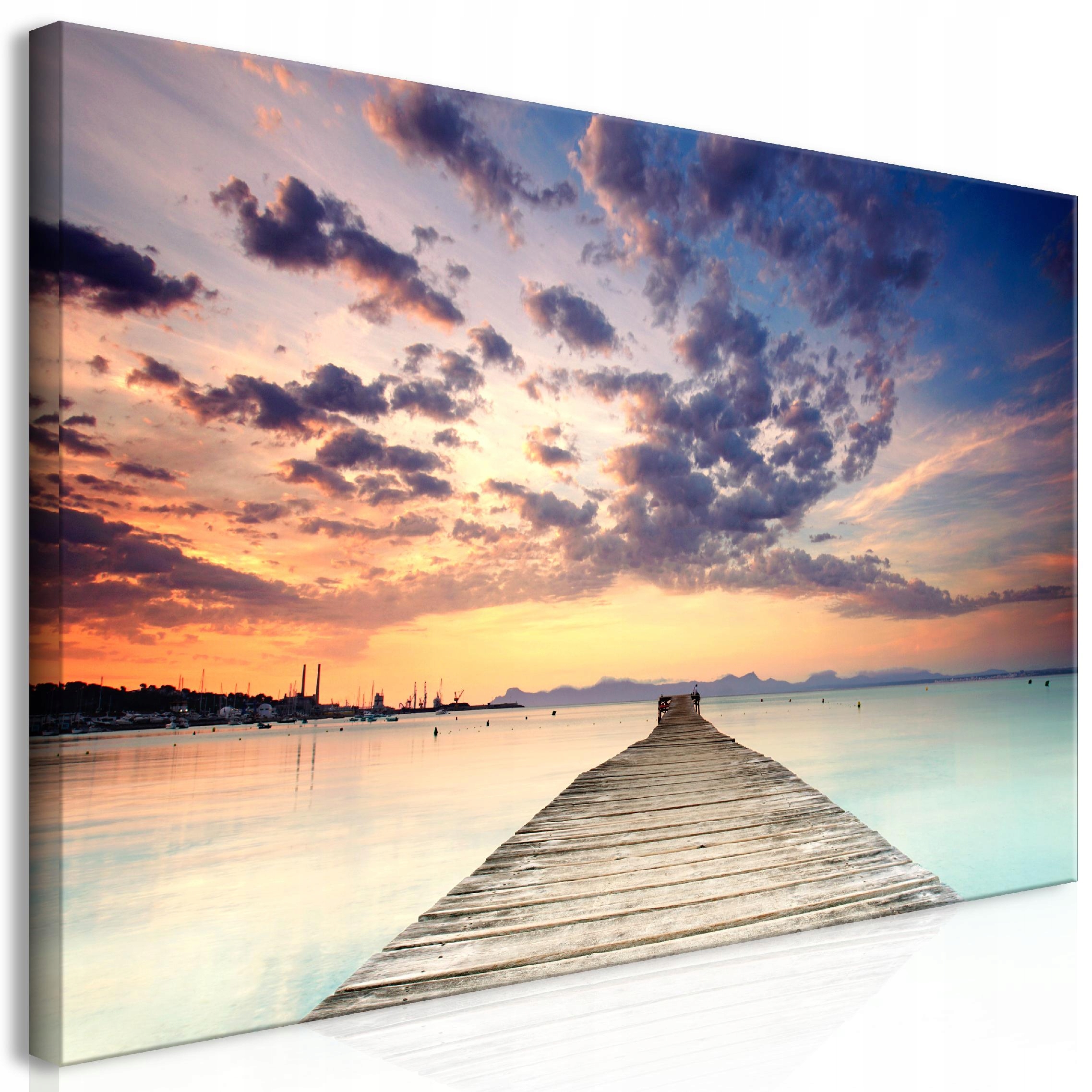 Obraz XXL Diy Molo Jezero Velký Do Obývacího Pokoje Sypilani Krajina 160x80