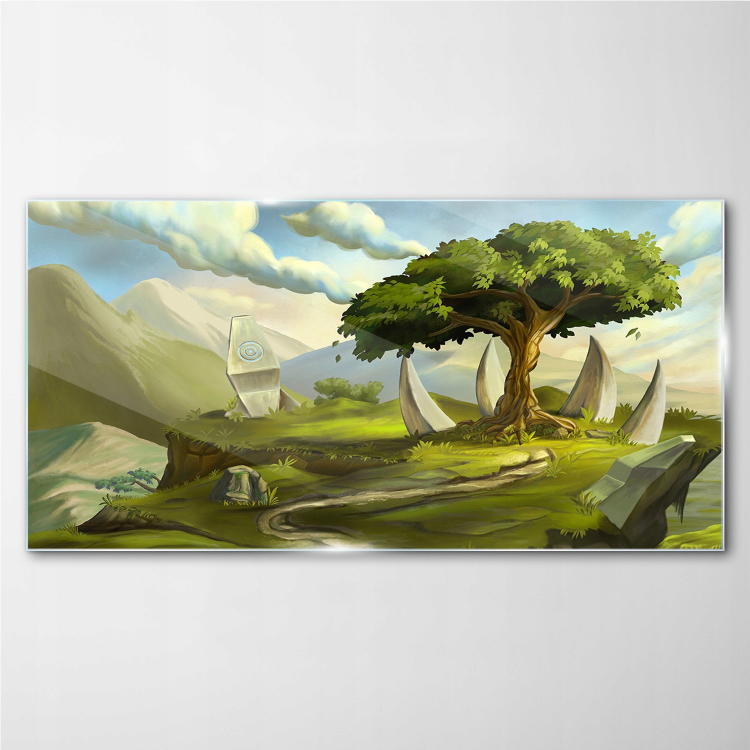 

Foto-obraz szklany Fantasy drzewo kamienie 140x70