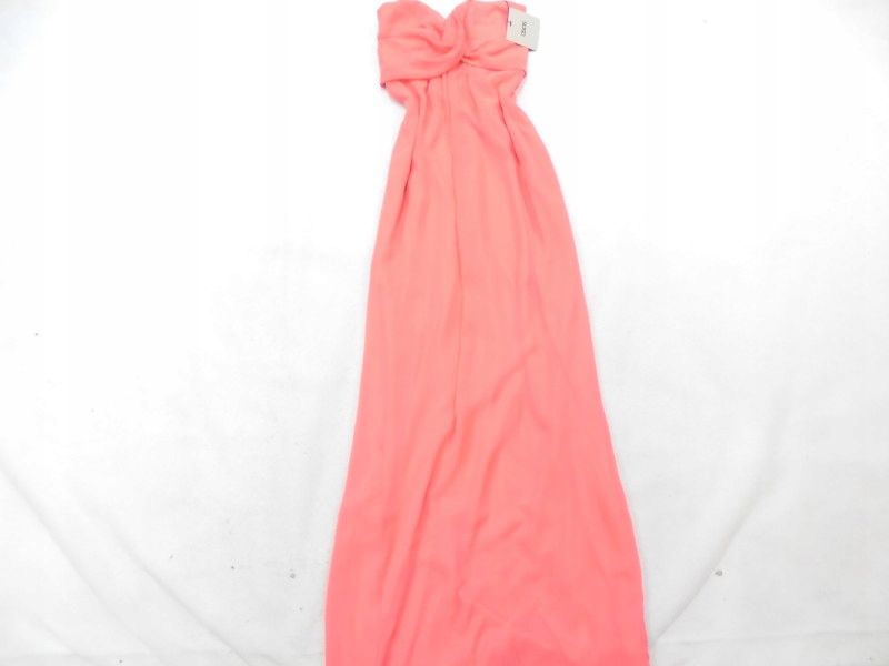 36 ASOS MAXI SUKIENKA BEZ RĘKAWÓW CORAL NOWA Z309