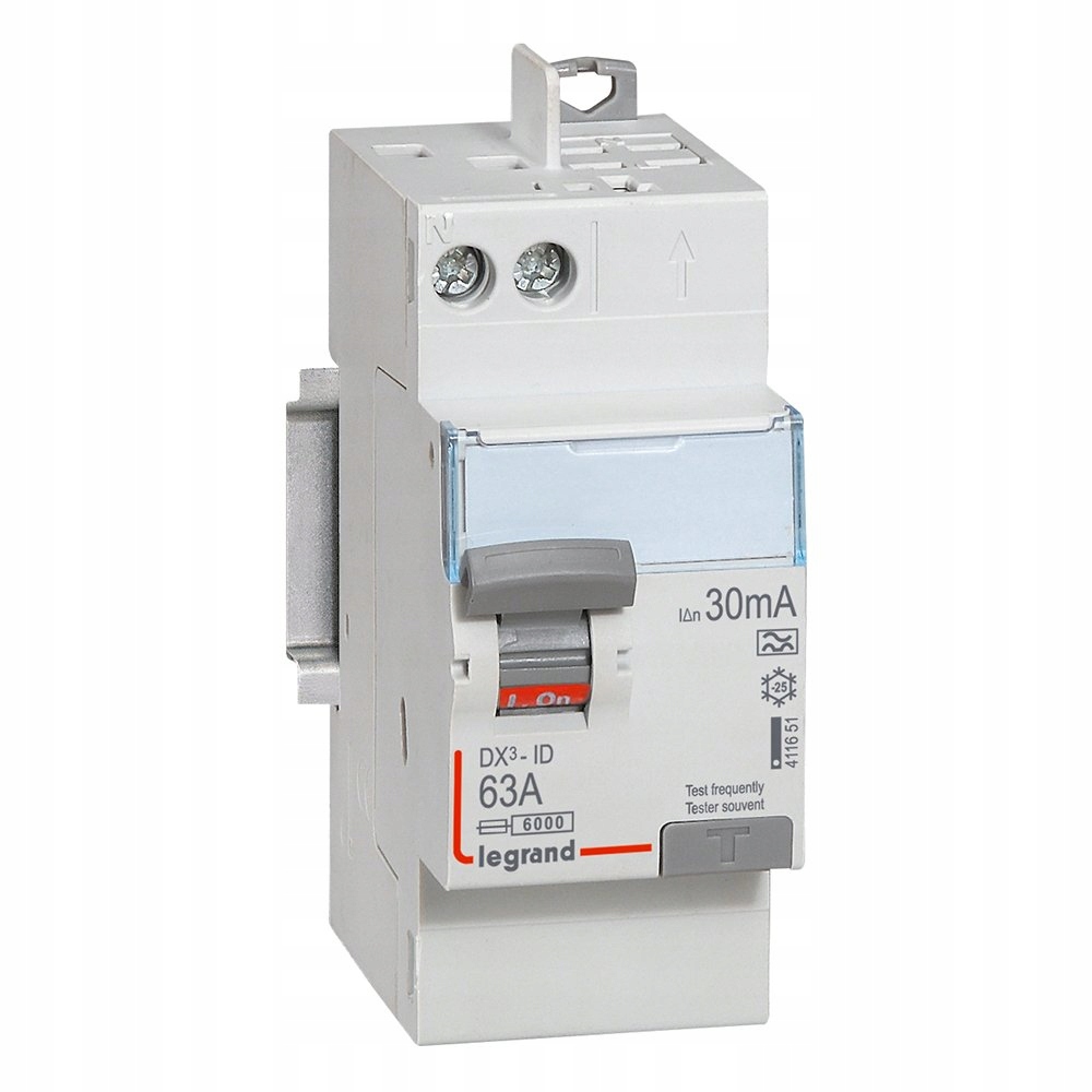Wyłącznik różnicowoprądowy DX3 Legrand 411651 2P 230V 63A 30mA typ A