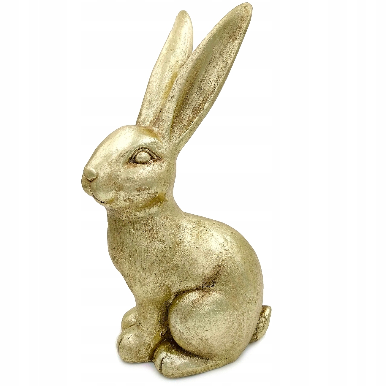 Velikonoční Zajíček Zlatý Velká Vánoční Dekorace Figurka 50 cm