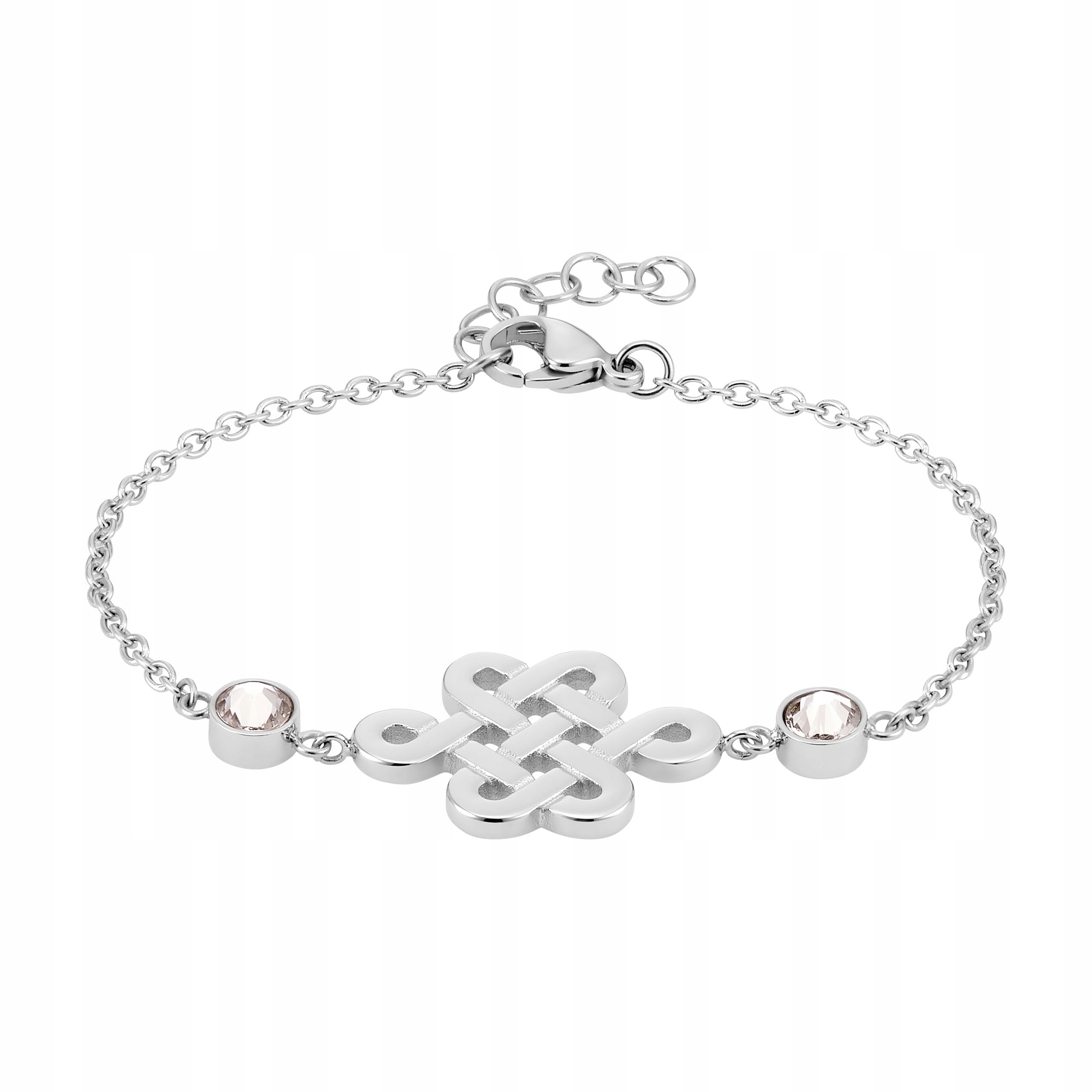 Regulovatelný magnetický náramek Řetízek Srdce Ocel s krystaly