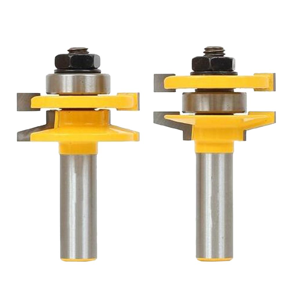 2pcs 1/2 Inch Shank Rail And Stile Router Bits Marka bez marki