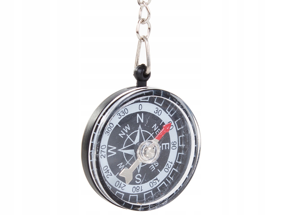 Kompas busola turystyczny brelok kieszonkowy Linijka brak