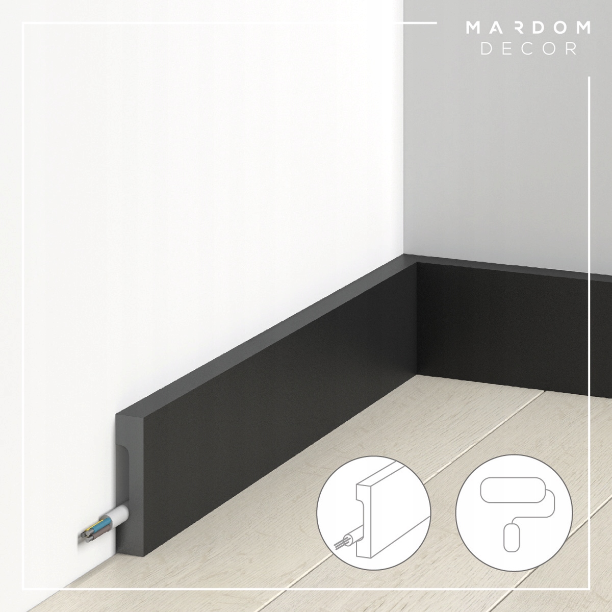 LISTWA PRZYPODŁOGOWA BIEL MARDOM POLISTYREN MD014P EAN (GTIN) 5901694459578