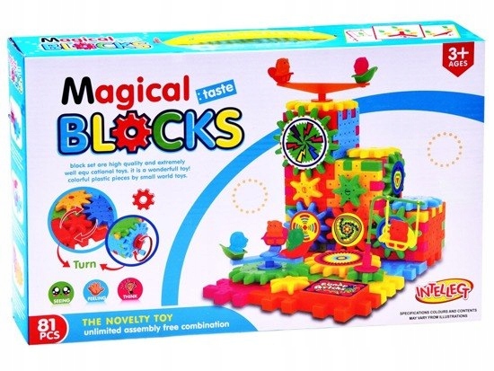 wafle klocki dla małych budowniczych BLOCKS 81 elem. | ZA2951 — 3