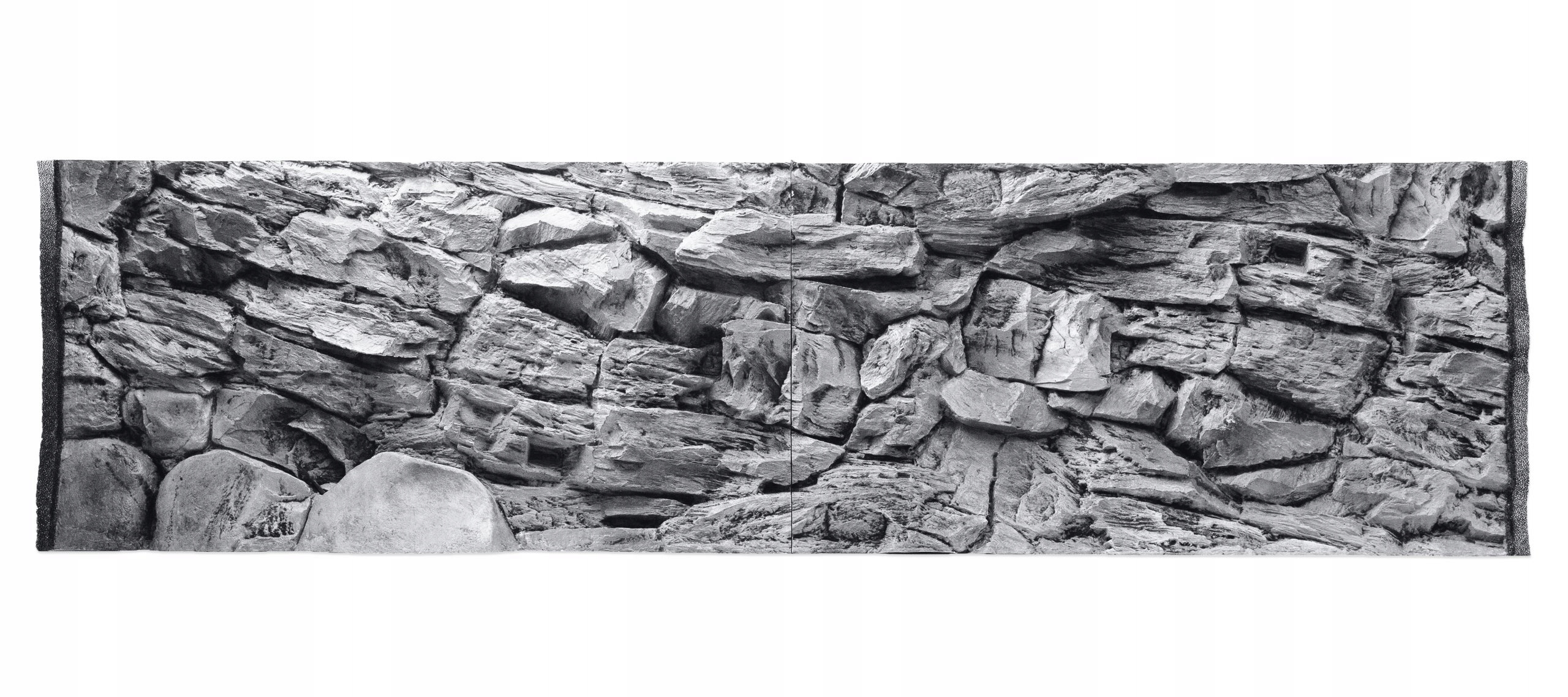 Levně 3D Strukturální Pozadí Šedá Skála Pro Akvárium 200x60