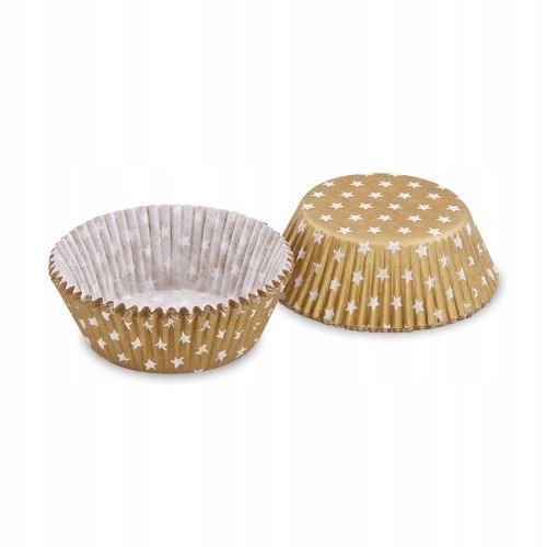 Foremki papierowe papilotki gwiazdki 40 szt.