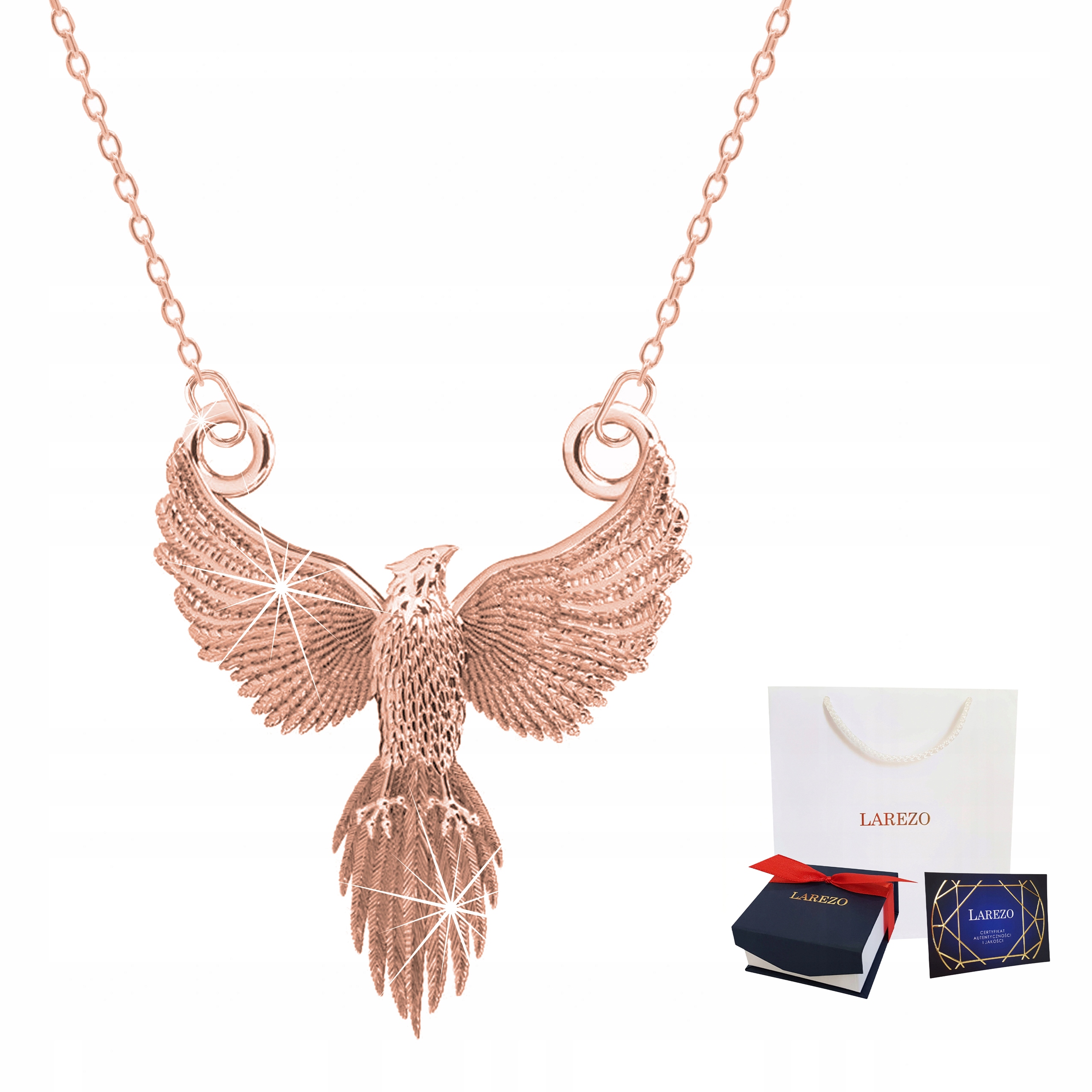 

Łańcuszek złoty naszyjnik 925 Feniks