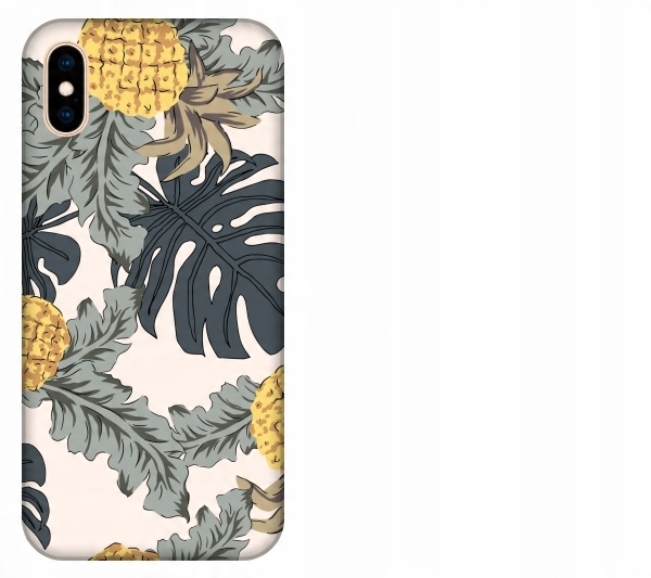 

Etui pokrowiec iPhone Xs Max Ananas pineapple trop