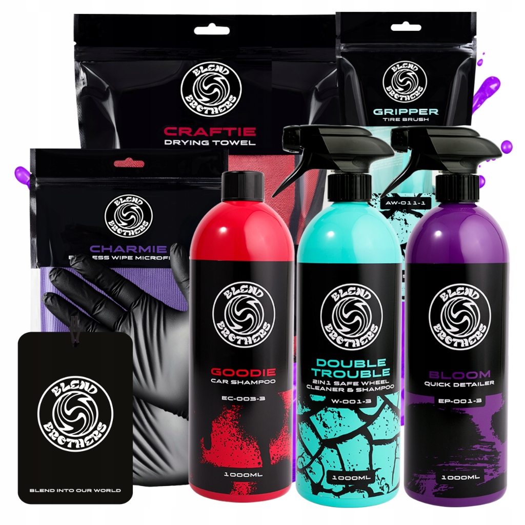 Sada na mytí karoserií kol a pneumatik pro ochranu laku 3x1L příslušenství