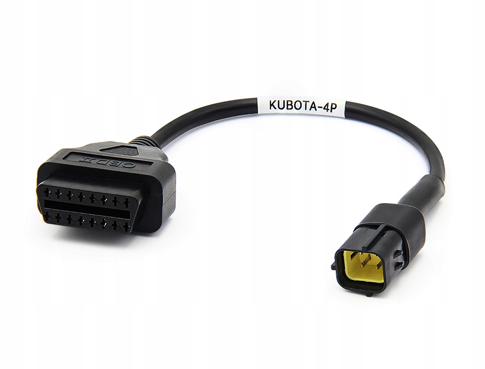 Kabel adapter Kubota 4-pin OBD-2 przejściówka do diagnostyki maszyn