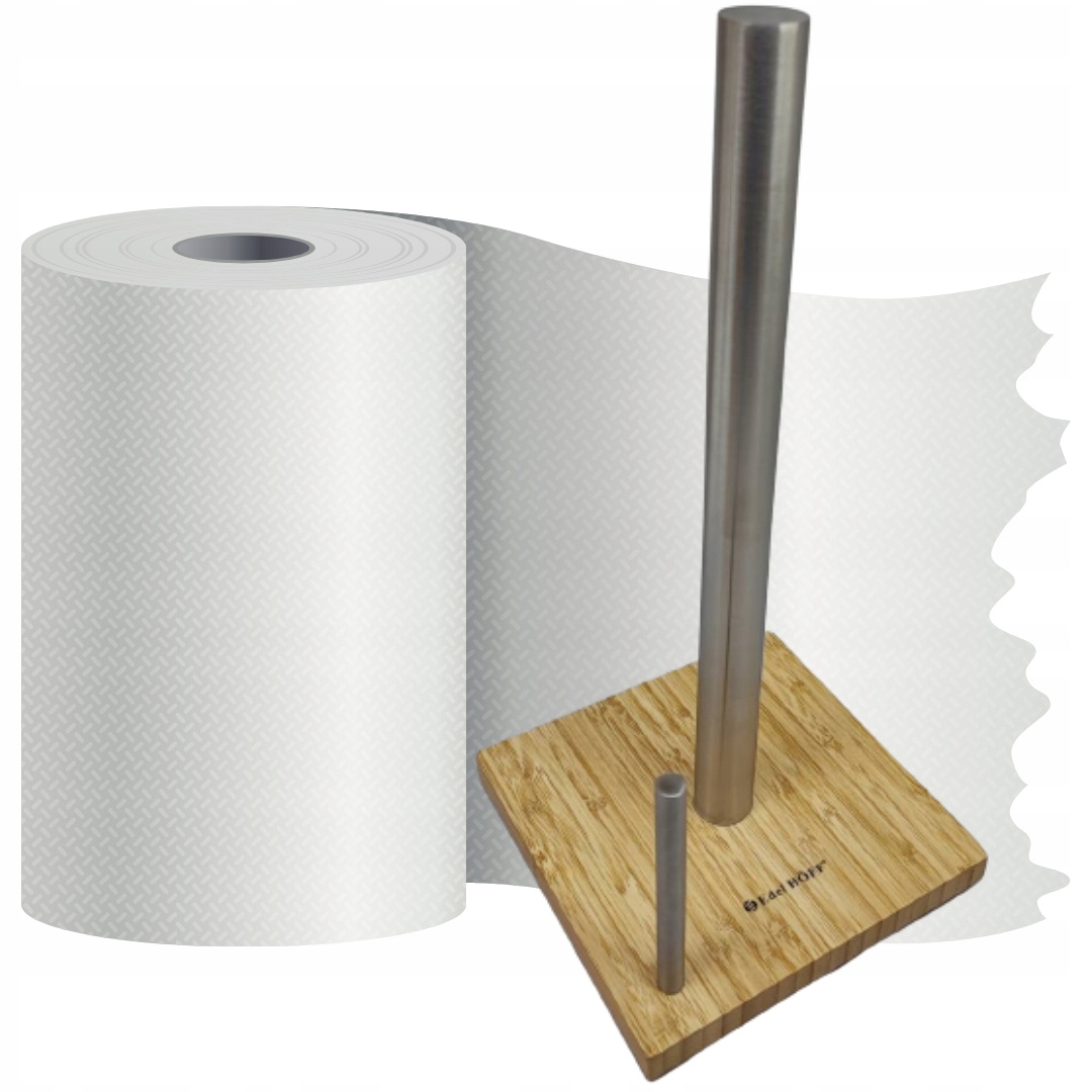 

Stojak na Ręcznik Papierowy Stalowo Bambusowy